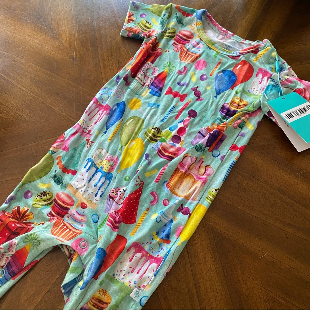 Posh Peanut NWT birthday romper